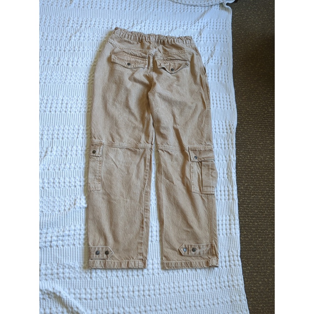 NWOT We The Free Marx Slouchy Cargo Jeans Size 27 Tan 29X28 - Picture 7 of 16